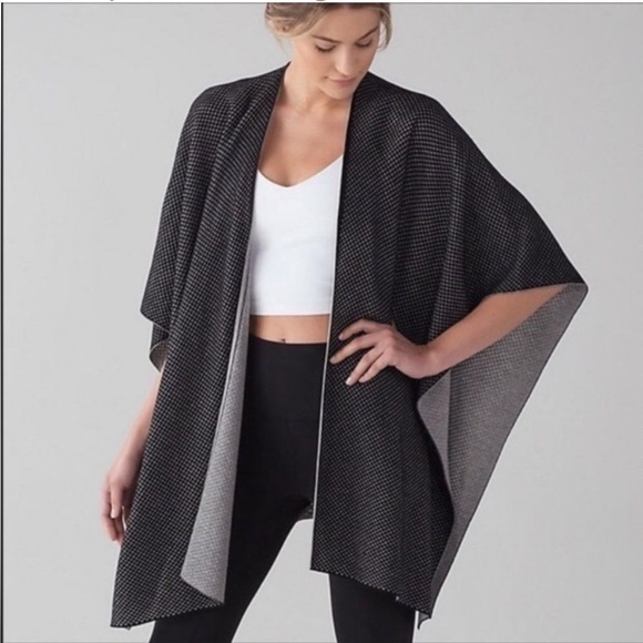 lululemon athletica Accessories - Lululemon Cashmere Blend Wrap Reversible New!